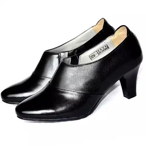 07a式女军官校尉皮鞋3515强人正品 高跟鞋军官常服春秋夏季低帮鞋