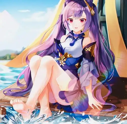 刻晴和集原神竖图