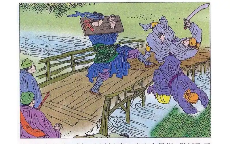 【98版水浒传/大闹飞云浦】:武松遭陷害,被刺配恩州,蒋门神买凶飞云浦