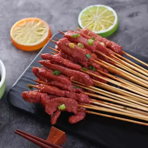 串串明晨晨达手把风味羊肉串网红夺命小串烧烤羊肉串