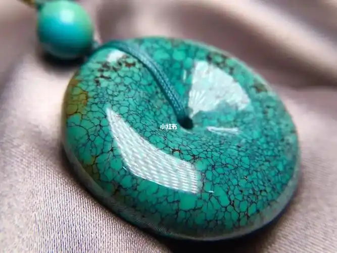网花绿松石平安扣