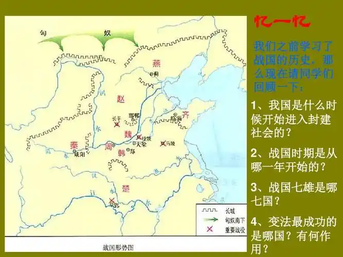3,战国七雄是哪 七国? 4,变法最成功的 是哪国?有何作 用?