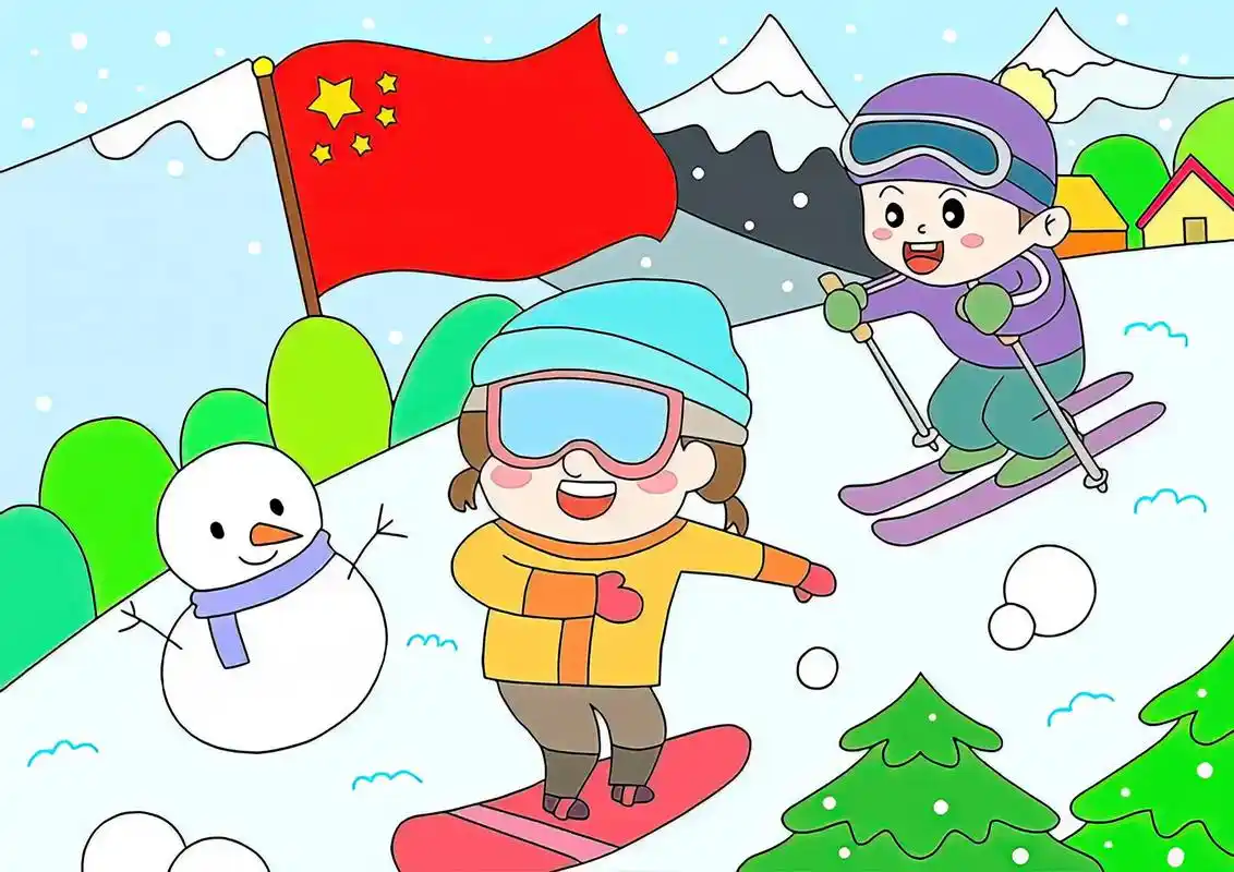 冬奥会手抄报,一起为中国健儿加油#冬奥会手抄报 #全国统一作 - 抖音