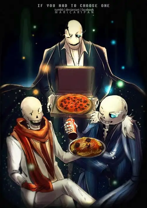 undertale传说之下精美人物图包sanspapyrus篇