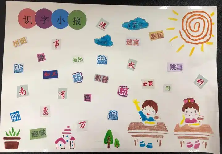 成长的足迹 下关一小二年级156班学生假期成果展示(识字小报的制作)