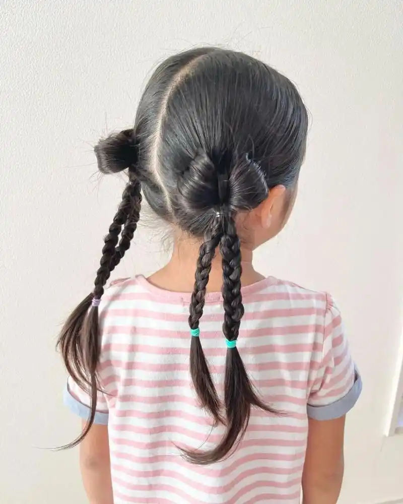 儿童上学发型# #儿童马尾辫的各种扎法# #双马尾辫# #幼儿园上学发型