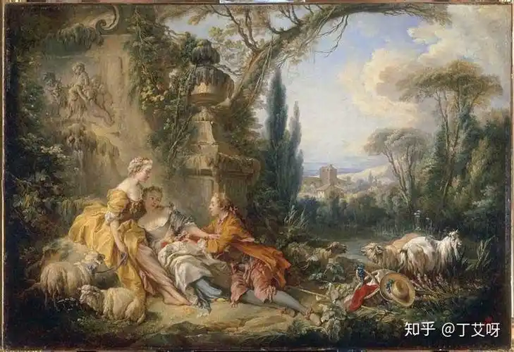 名画欣赏第二期沐浴中的狄安娜