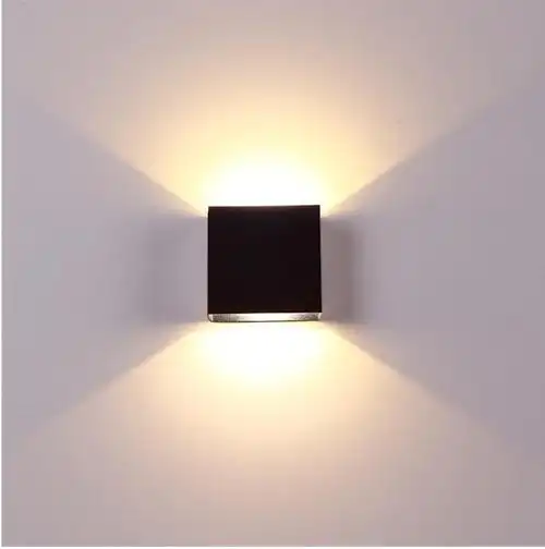厂家现货供应现代简约方形壁灯 上下出光卧室走廊床头led壁灯
