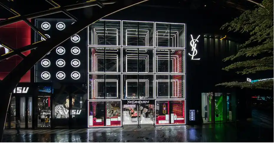 ysl全球最大旗舰店落地中国,未来还要开到100家店_圣罗兰
