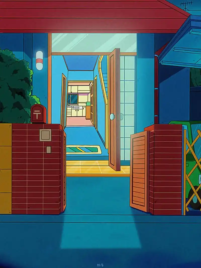 治愈画风 #蜡笔小新 #同人 - 抖音