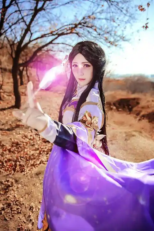 王者荣耀露娜紫霞仙子cosplay