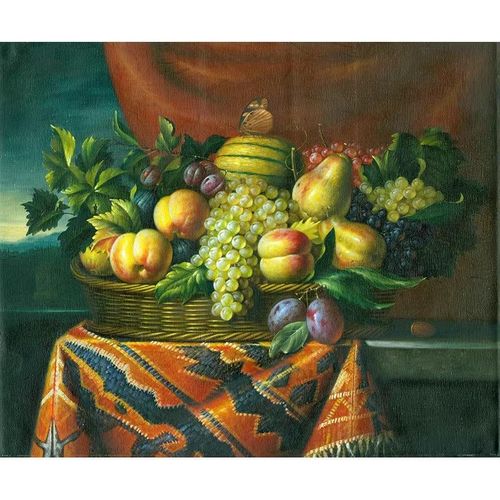 水果静物 欧式静物摆设油画芯来图打印卧室餐厅床头酒店挂画