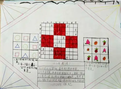 关于九宫格的手抄报手抄报简单又漂亮