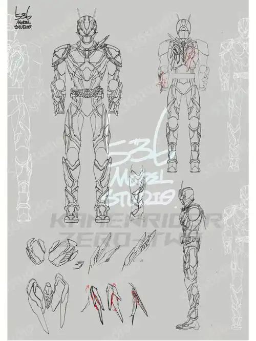 设计假面骑士sic零二改件设计图