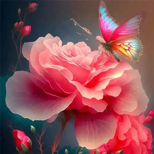 唯美梦幻玫瑰花头像图片