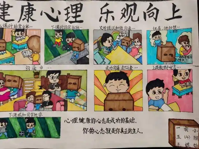 培育阳光心理 护航健康成长——林州市第一实验小学心理健康漫画展