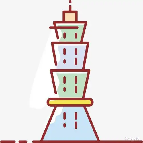 彩色手绘101大楼png素材透明免抠图片卡通手绘