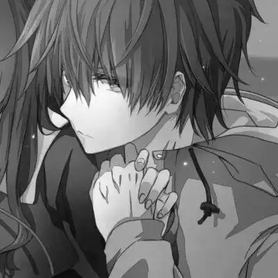 超甜高质量情侣头像动漫黑白图片