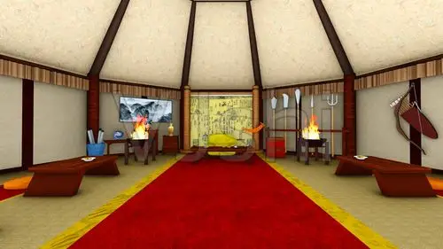 蒙古金兵大辽军营帅营帐篷三维动画03