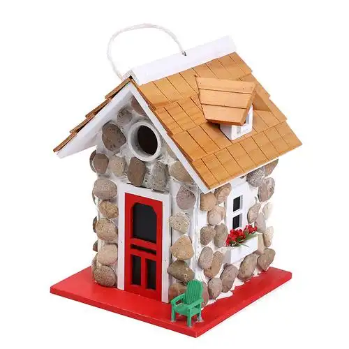 玩具仿真鸟房小小泥瓦匠手工制作房子diy小屋别墅盖造模型工艺品