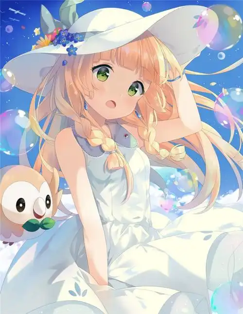 精灵宝可梦人物莉莉艾高清图集壁纸插画原画动漫游戏图片素材合集