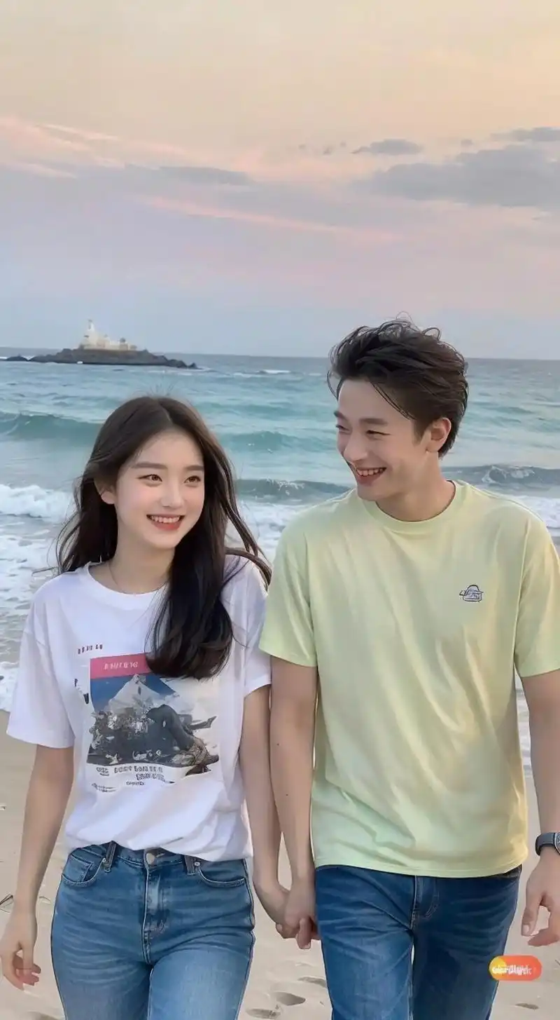 夕阳渐渐西下,天边泛起了橙红色的晚霞.情侣们相互依偎着,坐在 - 抖音