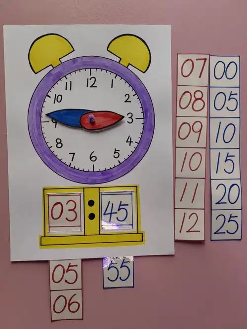 一年级自制钟表