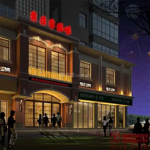 餐厅复古风格200平米装修效果图案例_武汉明拓永盛装饰装修设计案例