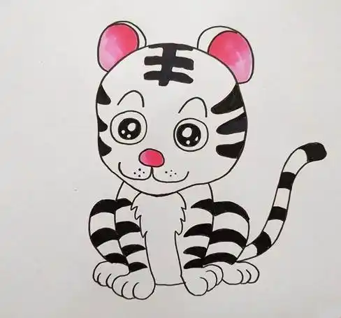 老虎简笔画图片 老虎怎么画好看又简单