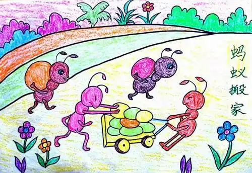 儿童画作品完成图