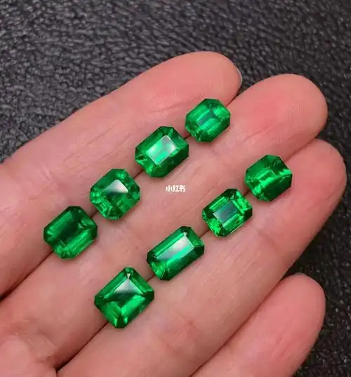 1克拉77哥伦比亚祖母绿集合图,每颗附grs证