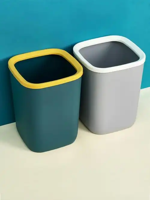 北欧风方形垃圾桶家用客厅创意可爱轻奢少女卧室厕所卫生间大号小