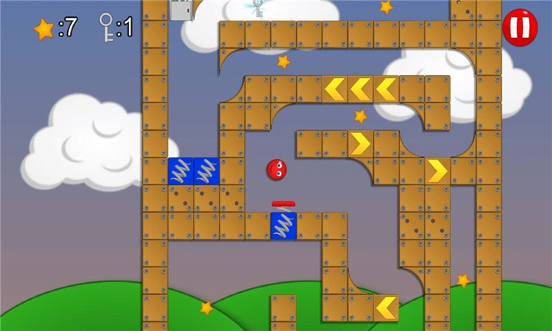 游戏 休闲益智 >小红球闯关 这是一个技巧闯关类小游戏,这次的小红球