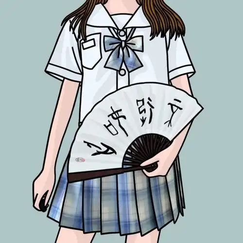 jk少女的日常手绘头像