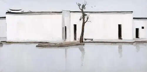 吴冠中1994年作双燕