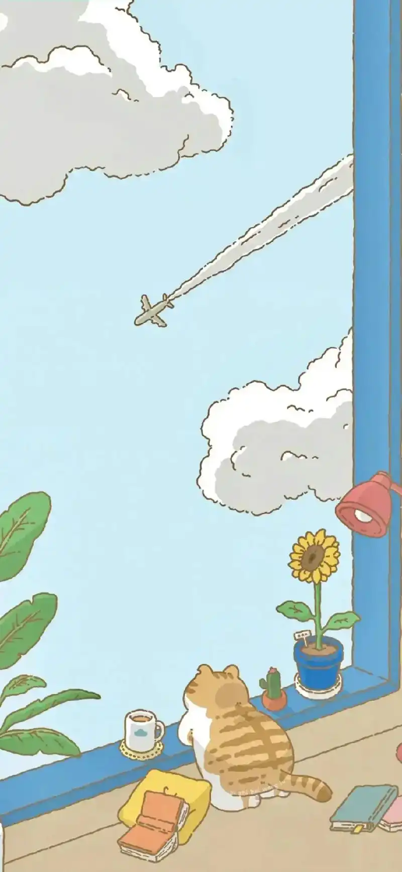 蓝天白云小女孩#壁纸分享 #甜美女孩 #悠闲夏天 - 抖音