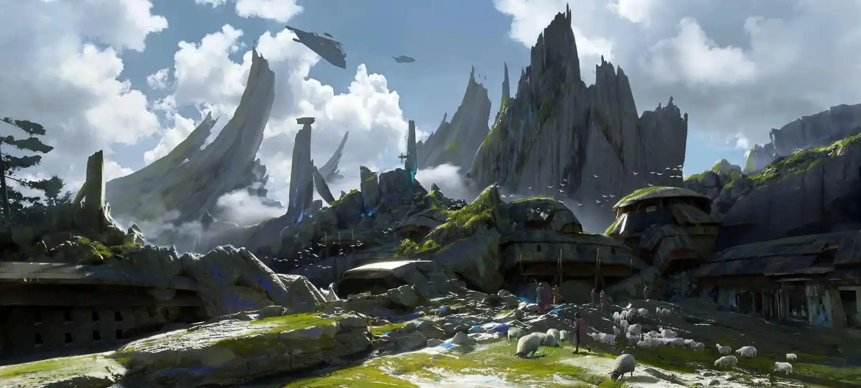 场景原画 #插画 #画画 #画师推荐 #概念设计 作者:星 - 抖音