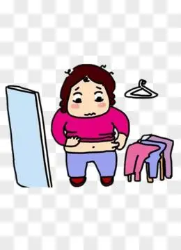 长胖的小孩png卡通手绘单色黑白女孩跳芭蕾舞免抠元素pngpsd卡通胖