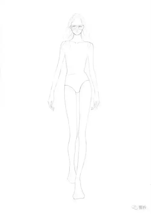 服装人体线稿!绘制教程
