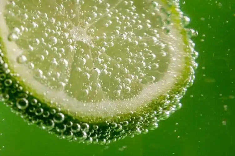 小清新柠檬水中摄影