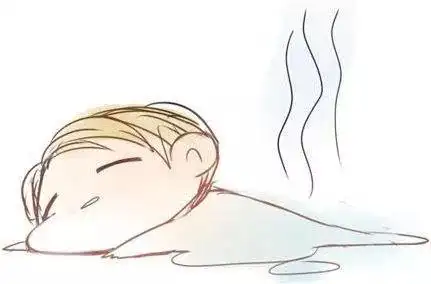 表现炎热简笔画