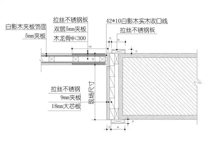 不锈钢套节点图