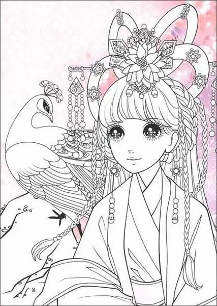 简笔画 手绘 线稿 204285小公主简笔画画法 叶罗丽七个仙子简笔画