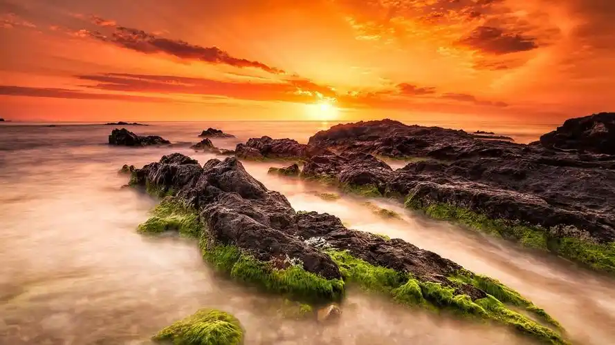 海滩日出turrican-2016 高品质桌面壁纸 当前壁纸尺寸: 1366 x 768