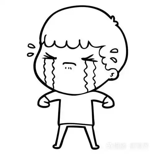 卡通人物哭泣的媒介例证插画-正版商用图片06v8d4-摄图新视界