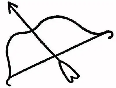 弓箭简笔画图片