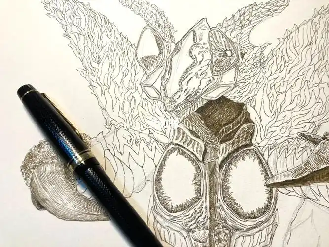 画画  #绘画  #我的随手画  #奥特曼  #怪兽  #芝顿