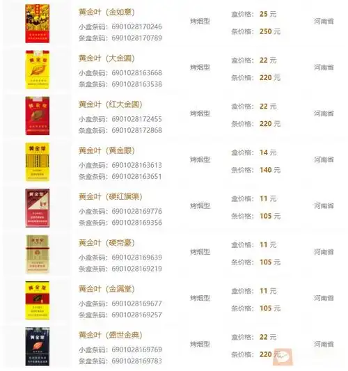 香烟品牌大全及价格表10至20元20212022年度卷烟推荐