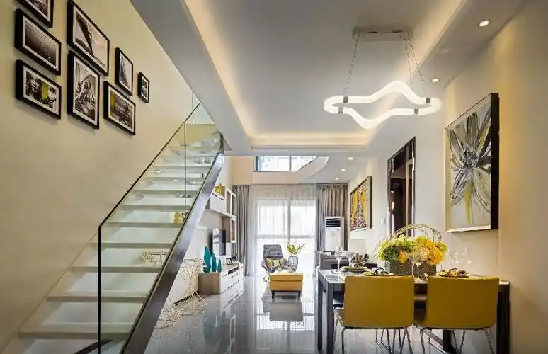 复式现代简约复式现代简约家装装修案例效果图