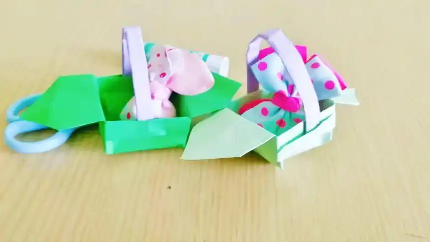 教你叠一个精美小篮子 步骤简单 一学就会 女儿特别喜欢